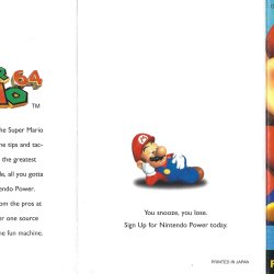 Folheto Nintendo Power USA