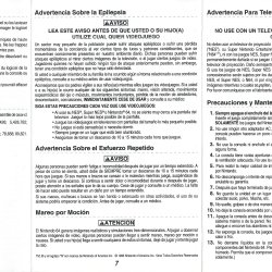 Folheto avisos USA