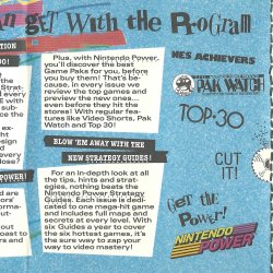 Folheto Nintendo Power USA