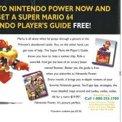 Folheto Nintendo Power USA