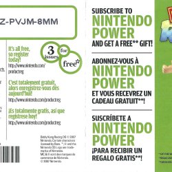 Folheto Nintendo Power USA
