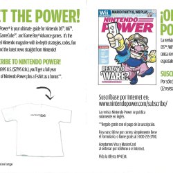 Folheto Nintendo Power USA