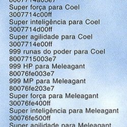 Revista Dicas & Truques Para PlayStation nº 3 - página 63 (fonte: Datassette) - códigos de Gameshark