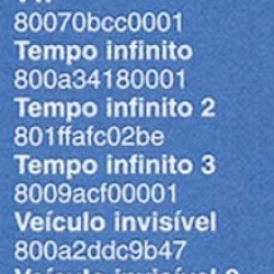 Revista Dicas & Truques Para PlayStation nº 3 - página 64 (fonte: Datassette) - códigos de Gameshark