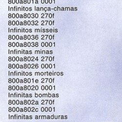 Revista Dicas & Truques Para PlayStation nº 3 - página 64 (fonte: Datassette) - códigos de Gameshark