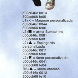 Revista Dicas & Truques Para PlayStation nº 3 - página 65 (fonte: Datassette) - códigos de Gameshark