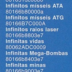 Revista Dicas & Truques Para PlayStation nº 3 - página 65 (fonte: Datassette) - códigos de Gameshark
