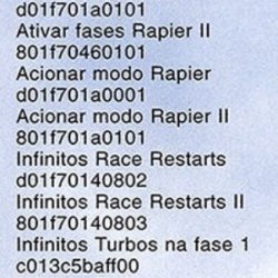 Revista Dicas & Truques Para PlayStation nº 3 - página 66 (fonte: Datassette) - códigos de Gameshark