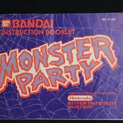 Monster Party manual USA