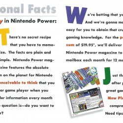 Folheto Nintendo Power USA