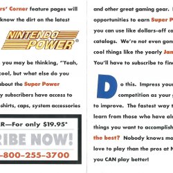 Folheto Nintendo Power USA