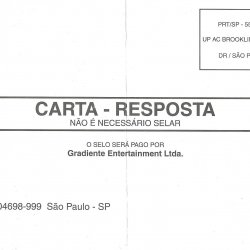 Cartão-resposta BRA