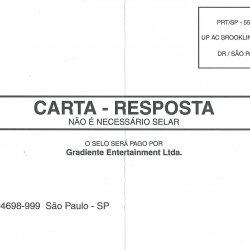 Cartão-resposta BRA