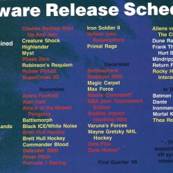 Lista de lançamentos revista Atari Edge EUR