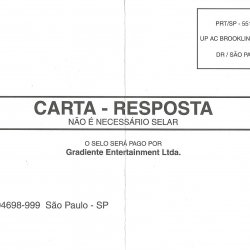 Cartão-resposta BRA