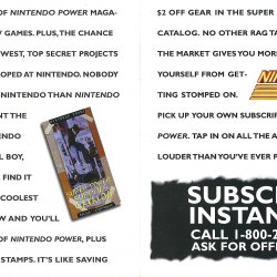 Folheto Nintendo Power USA