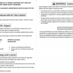 Folheto instruções USA