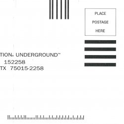 Cartão-resposta PlayStation Underground USA