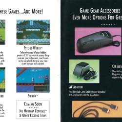 Catálogo SEGA Game Gear USA
