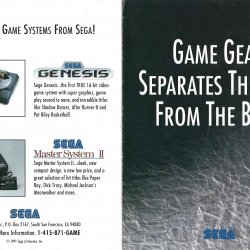 Catálogo SEGA Game Gear USA