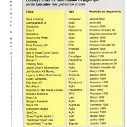 Discas & Truques para PlayStation nº 1 - página 8 (fonte: Datassette).