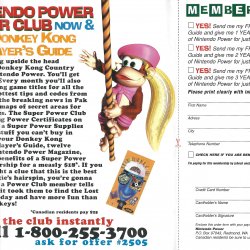 Folheto Nintendo Power USA