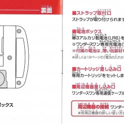 Manual WonderSwan JP