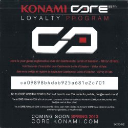 Folheto Konami USA