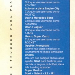 Discas & Truques para PlayStation nº 1 - página 58 (fonte: Datassette).