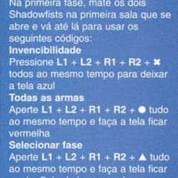 Discas & Truques para PlayStation nº 1 - página 64 (fonte: Datassette).