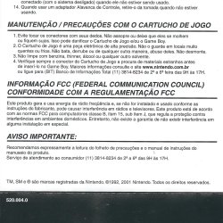 Folheto avisos BRA