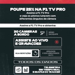 Folheto F1 TV Pro BRA