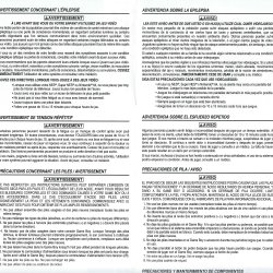 Folheto avisos USA